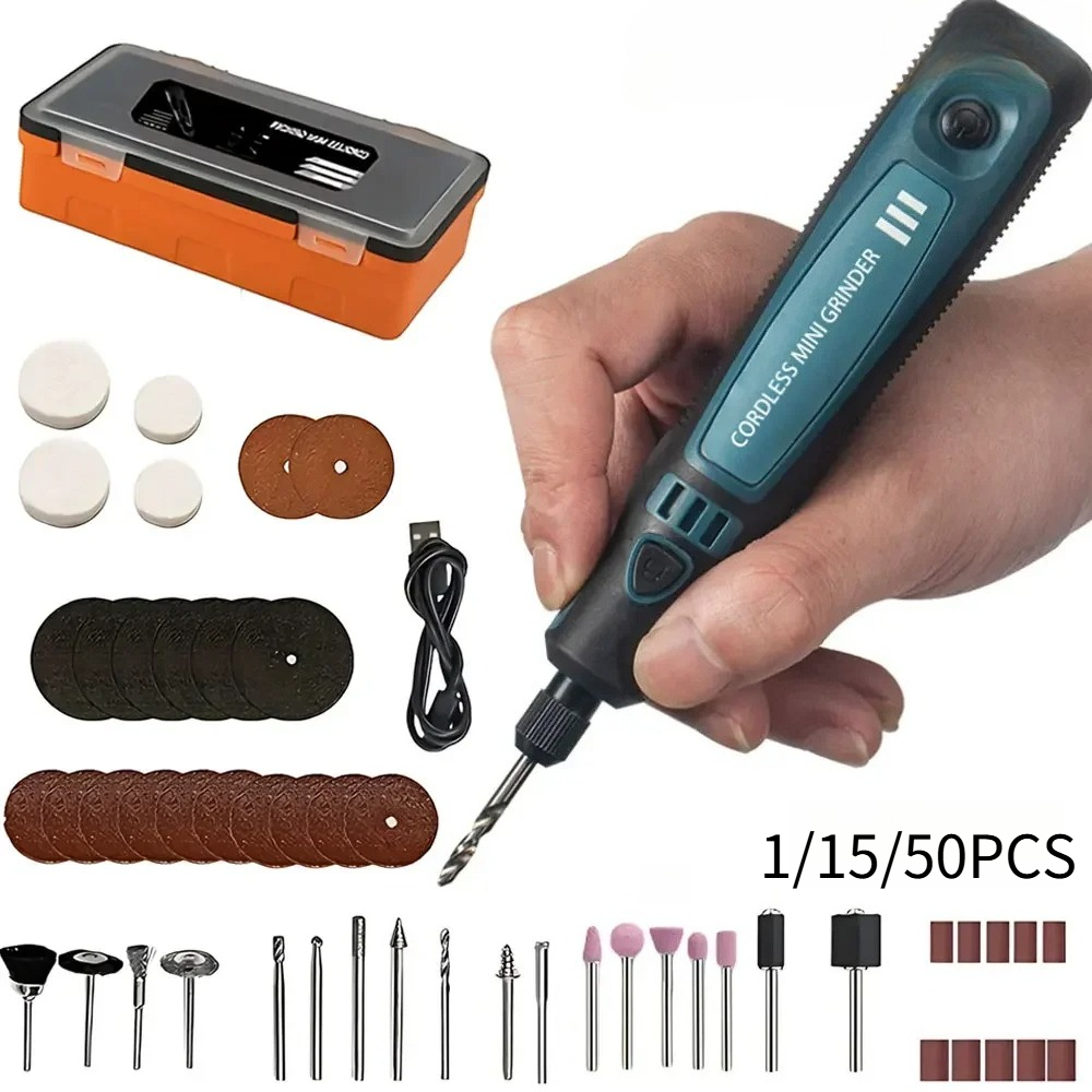 Workshop Tools Diy - مطحنة كهربائية لاسلكية تعمل عبر USB،