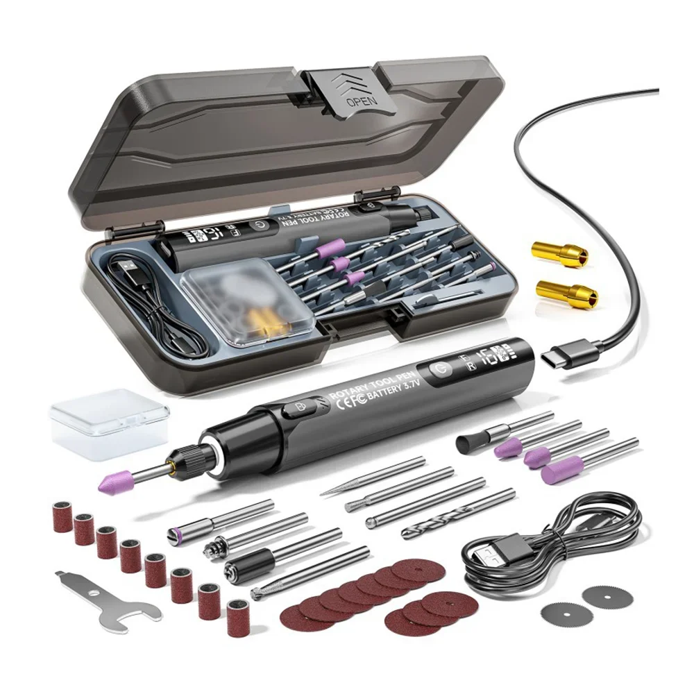 Workshop Tools Diy - مجموعة أدوات دوارة لاسلكية مع 6