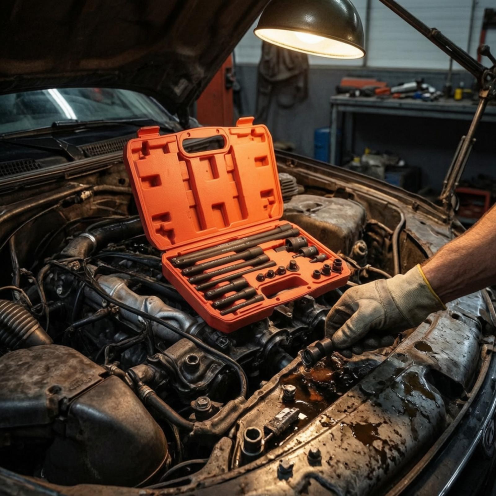 طقم مفتاح ربط كهربائي 18 قطعة  - مراجعة Tools For Garage وسعره