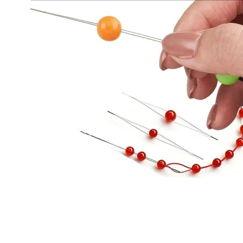 1-10 قطع إبر خرز بعين كبيرة قا - مراجعة Tools Jewelry Making وسعره